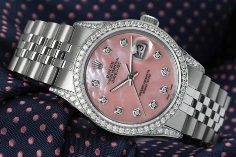 rolex blue mother of pearl dial|rolex lady datejust pink dial.